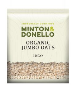 Mintons Good Food Organic Jumbo Oats 1Kg - Home Compostable Packaging