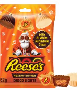 Reese's DJ Santa Lights Mini Peanut Butter Cups 70g - Christmas Stocking Filler