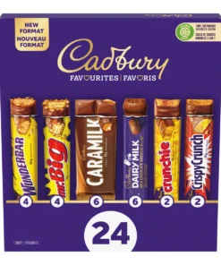 Cadbury Chocolate Bars Variety Pack Pack of 24(1.2kg)