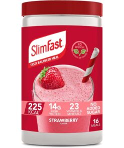 SlimFast Meal Replacement Shake Weight Loss & Balanced Diet, Vitamins and Minerals, Low Calorie, High Protein, 16 servings, 584 g, Packaging May Vary