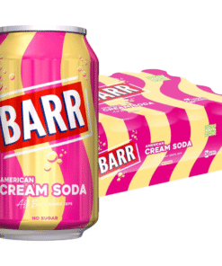 【24-HOUR SALE】Barr American Cream Soda (Zero Sugar) - Fizzy Drinks 24 x 330ml Cans