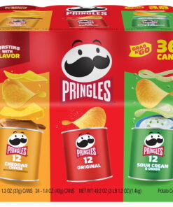 【24-HOUR SALE】Pringles Grab N’ Go Variety Pack Chips, 36 Pack
