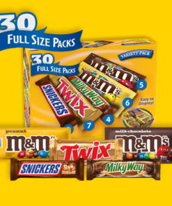 【24-HOUR SALE】Mars Full Size Variety Pack Chocolate Candy Bars, 30 Pack, 1.5KG