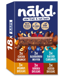 【24-HOUR SALE】Nakd Fruit & Nut Bar Variety Pack - 18 x 35g Bars