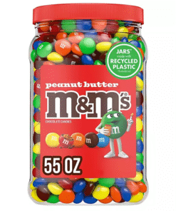 【24-HOUR SALE】M&M'S Peanut Butter Milk Chocolate Candy, 1.55Kg (55 oz)