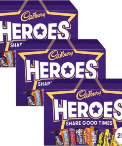 【24-HOUR SALE】Cadbury Heroes Chocolate Bulk Sharing Box, 2KG (Pack of 3)