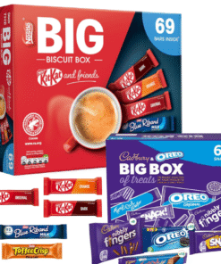 【24-HOUR SALE】Nestlé The Big Biscuit Box - 69 Bars And Cadbury & Oreo Box Of Treats - 64 Bars (133 Total Snack Bar Boxed)