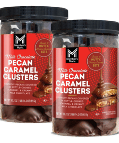 【24-HOUR SALE】Member's Mark Milk Chocolate Pecan Caramel Clusters, 1.71Kg (30.2 oz x 2 Pack)