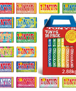 【24-HOUR SALE】Tony's Chocolonely Rainbow Classic Pack (16 Flavours), Selection Pack Gift Box 16x180g (2.88kg)