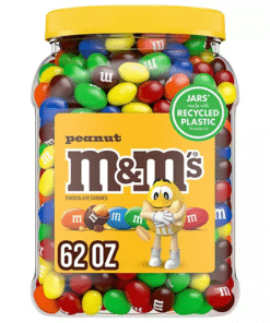 【24-HOUR SALE】M&M'S Peanut Milk Chocolate Candy, 1.75Kg (62 oz)