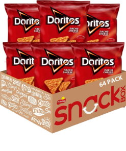 【24-HOUR SALE】Doritos Nacho Cheese Tortilla Chips, 64 Pack (1.75 oz.)