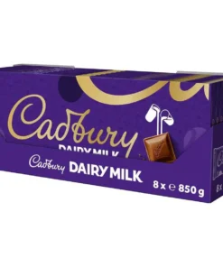 【24-HOUR SALE】Cadbury Dairy Milk Chocolate Bar 850g, Box of 8 (6.8KG)
